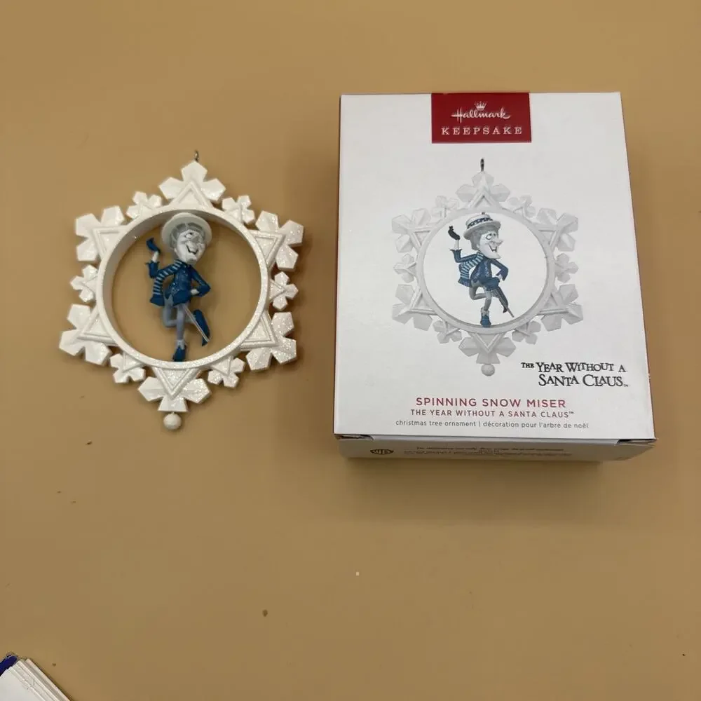 HALLMARK 2022 SPINNING SNOW MISER THE YEAR WITHOUT A SANTA CLAUS ORNAMENT